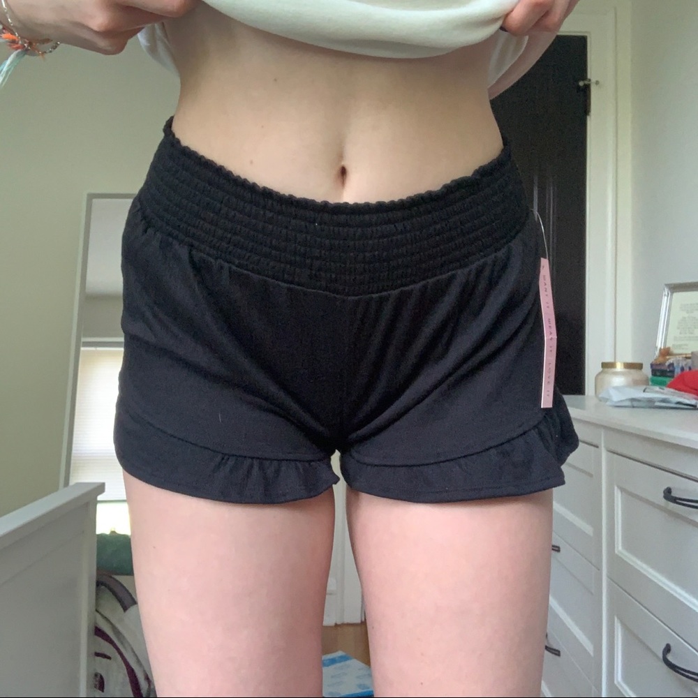black comfy shorts